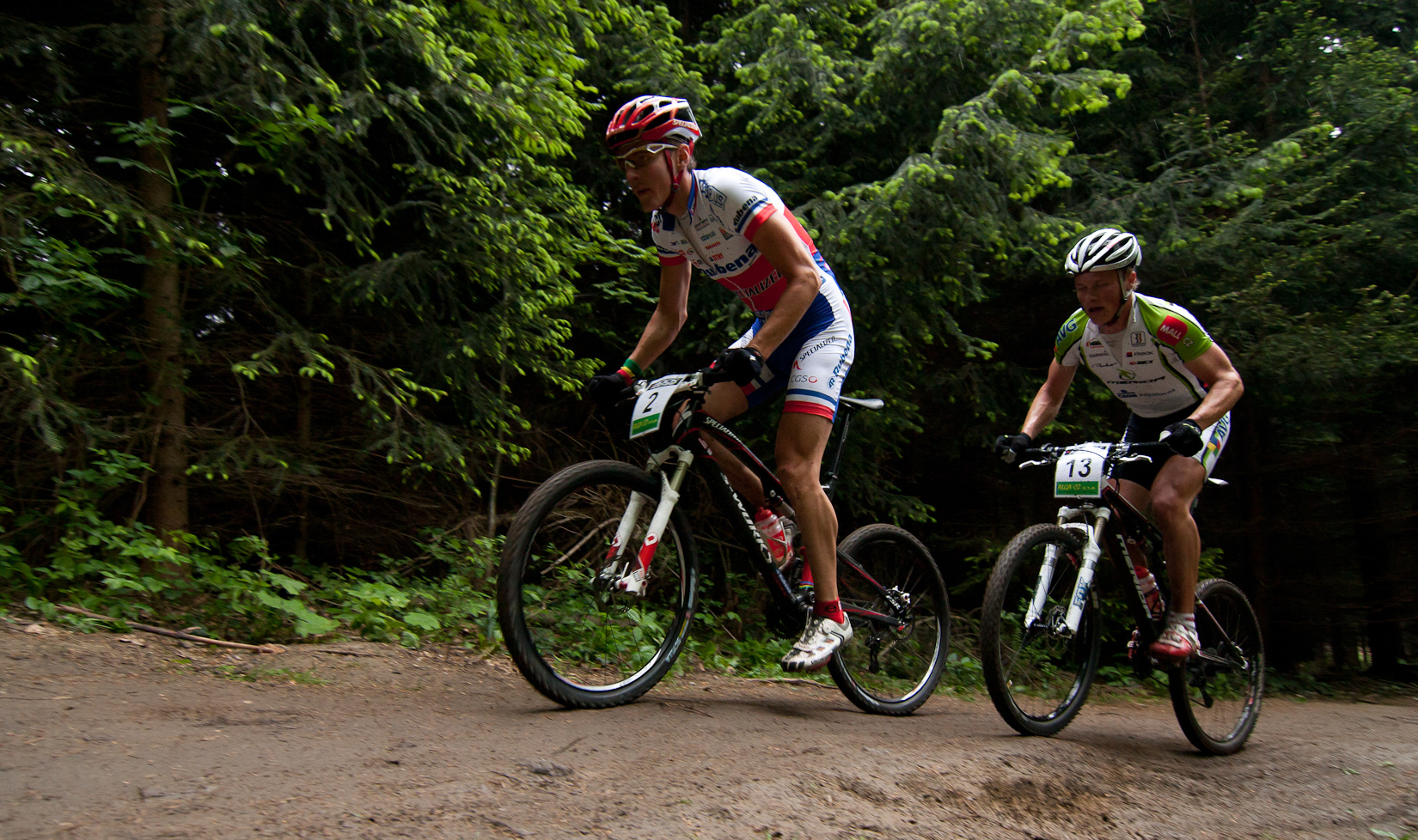 Kulhavý Jaroslav - RUBENA SPECIALIZED - Elita 1. místo / Friedl Jiří - MERIDA BIKING TEAM - Elita 2. místo
