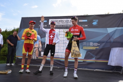 Marc Hirschi, the winner of Dlouhé stráně